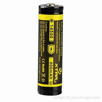 XTAR 14500 800mAh Li-ion Battery with Good Quality and High Performance
